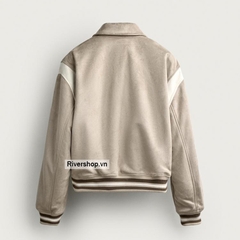 AK2715 - Z.RA FAUX SUEDE PATCH BOMBER JACKET