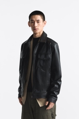 AK2415 - Z.RA FAUX LEATHER JACKE