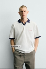 AP2601 - Z.RA EMBROIDERED VERTICAL JACQUARD POLO