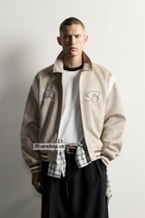 AK2715 - Z.RA FAUX SUEDE PATCH BOMBER JACKET