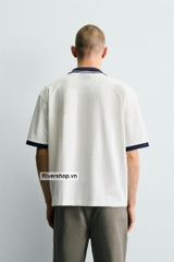 AP2601 - Z.RA EMBROIDERED VERTICAL JACQUARD POLO