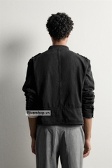 AK2702 - Z.RA CROPPED FIT SHOULDER TAB JACKET