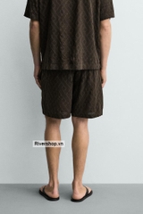 QS2604 - Z.RA GEOMETRIC JACQUARD SHORTS