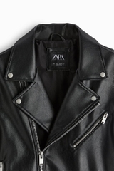 AK2419 - Z.RA FAUX LEATHER BIKER JACKET