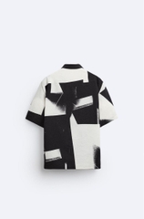 SMC2510 - Z.RA ABSTRACT PRINT SHIRT