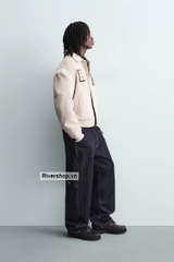 AK2709 - Z.RA FAUX SUEDE PATCH BOMBER JACKET