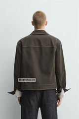 AK2721 - Z.RA WASHED-EFFECT TOPSTITCHED JACKET