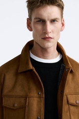 AK2549 - Z.RA FAUX SUEDE JACKET
