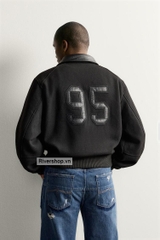AK2717 - Z.RA CONTRAST FAUX LEATHER CROPPED JACKET