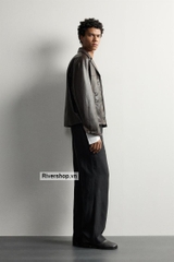 AK2704 - Z.RA CROPPED FAUX LEATHER JACKET