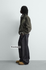 AK2710 - Z.RA FAUX SUEDE PATCH BOMBER JACKET