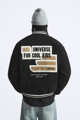 AK2514 - Z.RA CONTRASTING PATCHES BOMBER JACKET