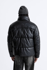 AK2480 - Z.RA FAUX LEATHER PUFFER JACKET