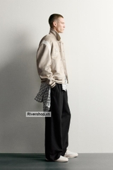 AK2715 - Z.RA FAUX SUEDE PATCH BOMBER JACKET