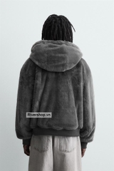 AK2644 - Z.RA REVERSIBLE FAUX LEATHER BOMBER JACKET