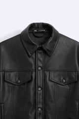 AK2513 - Z.RA FAUX LEATHER JACKET
