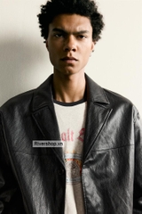 AK2703 - Z.RA CROPPED FAUX LEATHER JACKET