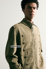 AK2701 - Z.RA CROPPED FIT BUTTON-DETAIL DENIM JACKET