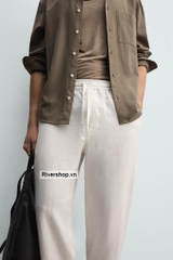 QD2602 - Z.RA 100% LINEN RELAXED FIT TROUSERS