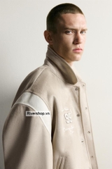 AK2715 - Z.RA FAUX SUEDE PATCH BOMBER JACKET