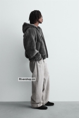 AK2644 - Z.RA REVERSIBLE FAUX LEATHER BOMBER JACKET