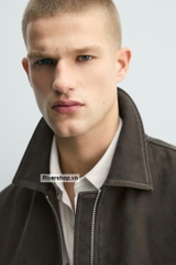 AK2721 - Z.RA WASHED-EFFECT TOPSTITCHED JACKET