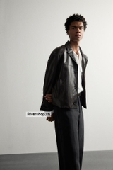 AK2704 - Z.RA CROPPED FAUX LEATHER JACKET