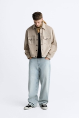 AK2414 - Z.RA BOXY FIT FAUX SUEDE JACKET