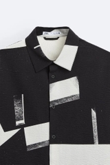 SMC2510 - Z.RA ABSTRACT PRINT SHIRT