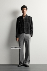 AK2702 - Z.RA CROPPED FIT SHOULDER TAB JACKET