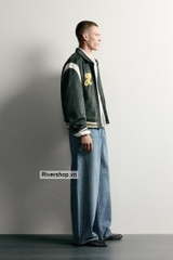 AK2716 - Z.RA FAUX SUEDE PATCH BOMBER JACKET