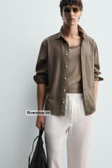 QD2602 - Z.RA 100% LINEN RELAXED FIT TROUSERS