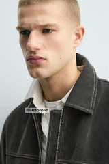 AK2720 - Z.RA WASHED-EFFECT TOPSTITCHED JACKET