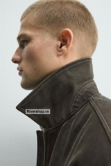 AK2721 - Z.RA WASHED-EFFECT TOPSTITCHED JACKET