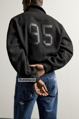AK2717 - Z.RA CONTRAST FAUX LEATHER CROPPED JACKET