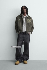 AK2710 - Z.RA FAUX SUEDE PATCH BOMBER JACKET