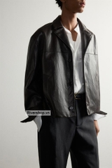 AK2704 - Z.RA CROPPED FAUX LEATHER JACKET