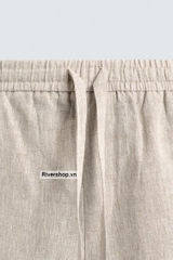 QD2601 - Z.RA 100% LINEN RELAXED FIT TROUSERS