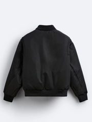 AK2611 - Z.RA ÁO KHOÁC BOMBER TRẦN BÔNG DÁNG RELAXED - FIT