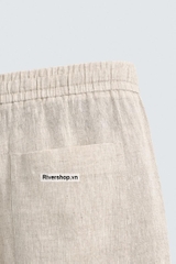 QD2601 - Z.RA 100% LINEN RELAXED FIT TROUSERS