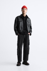 AK2513 - Z.RA FAUX LEATHER JACKET