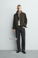 AK2721 - Z.RA WASHED-EFFECT TOPSTITCHED JACKET