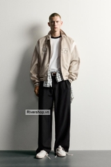 AK2715 - Z.RA FAUX SUEDE PATCH BOMBER JACKET