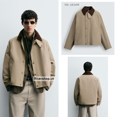 AK2608 - Z.RA CONTRAST COLLAR TECHNICAL JACKET