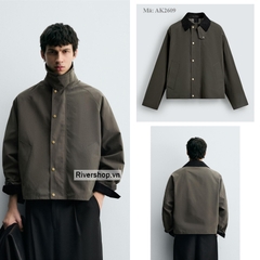 AK2609 - Z.RA CONTRAST COLLAR TECHNICAL JACKET