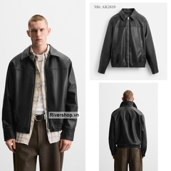 AK2610 - Z.RA ÁO KHOÁC GIẢ DA DÁNG RELAXED FIT