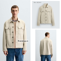 AK2613 - Z.RA FAUX SUEDE OVERSHIRT