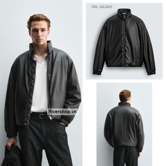 AK2663 - Z.RA FAUX LEATHER QUILTED JACKET