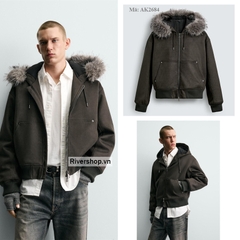 AK2684 - Z.RA FAUX SUEDE QUILTED JACKET