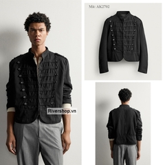 AK2702 - Z.RA CROPPED FIT SHOULDER TAB JACKET